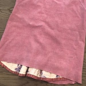 Pink wool skirt